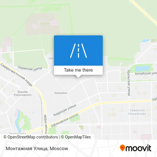 Монтажная Улица map
