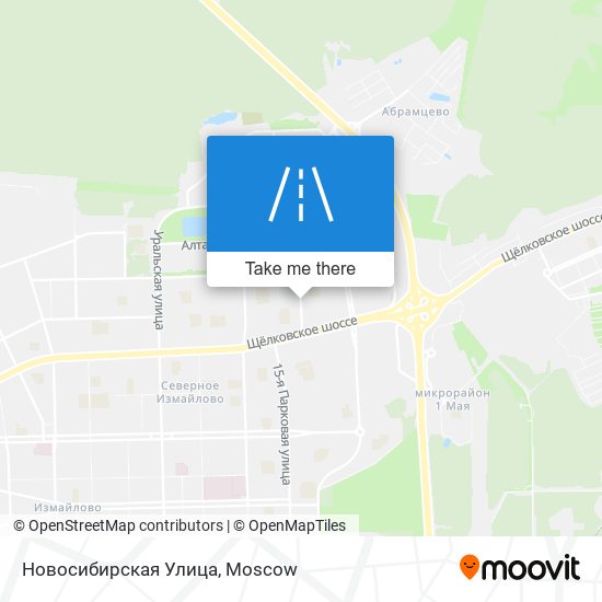 Новосибирская Улица map