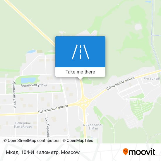 Мкад, 104-Й Километр map