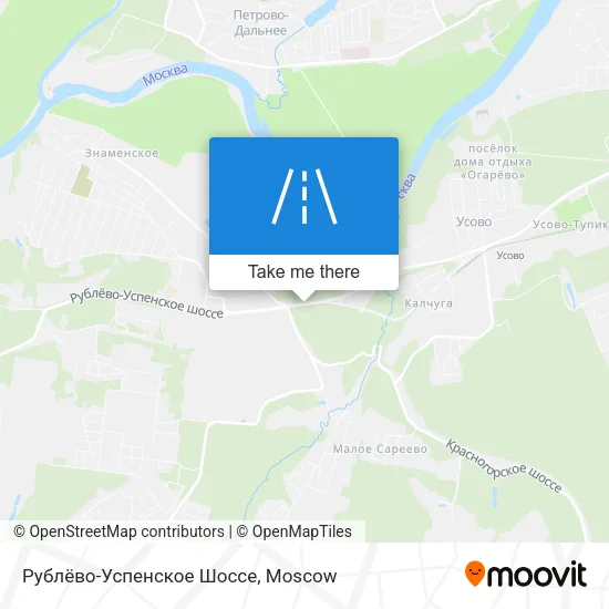 Рублёво-Успенское Шоссе map