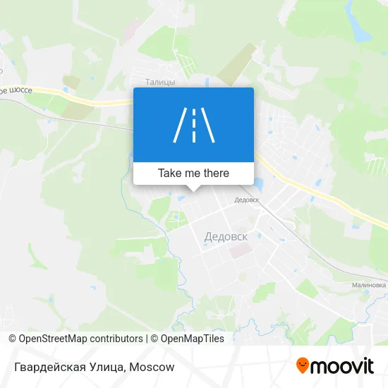 Гвардейская Улица map