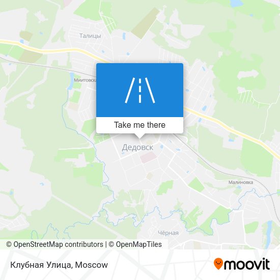 Клубная Улица map