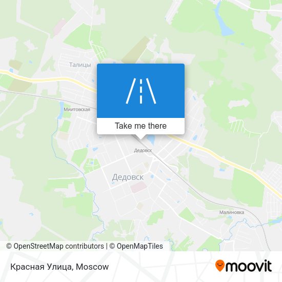Красная Улица map