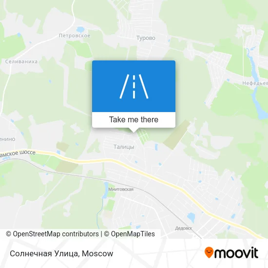 Солнечная Улица map