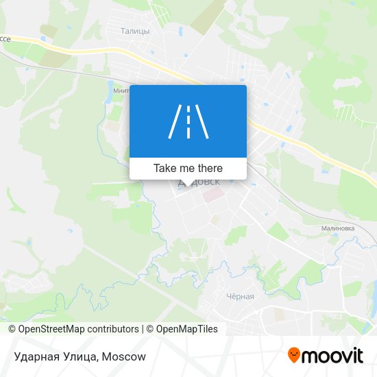 Ударная Улица map