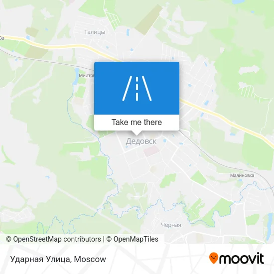 Ударная Улица map