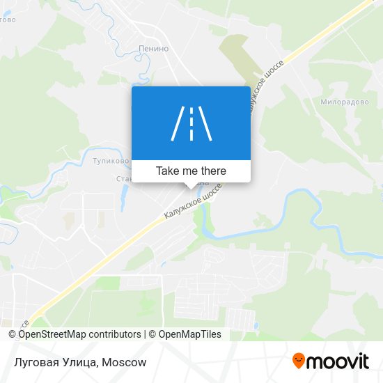 Луговая Улица map