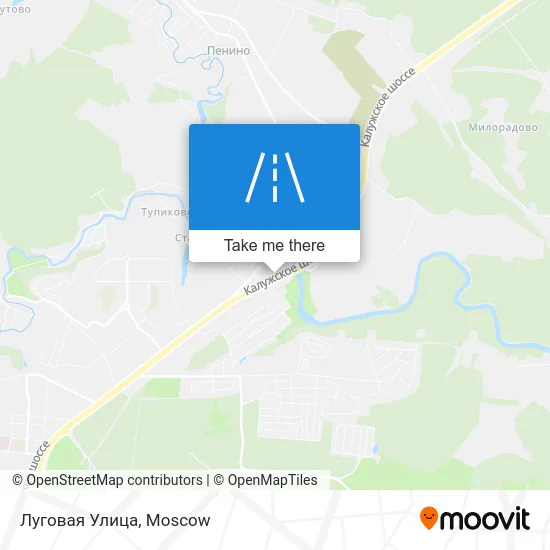 Луговая Улица map