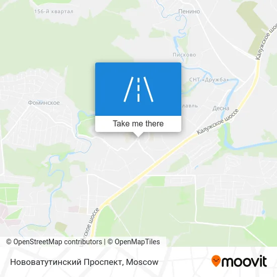 Нововатутинский Проспект map
