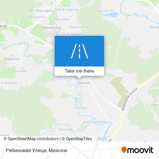 Рябиновая Улица map