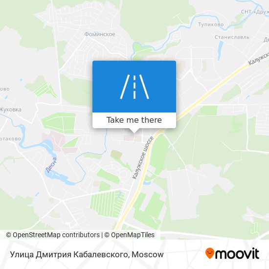 Улица Дмитрия Кабалевского map