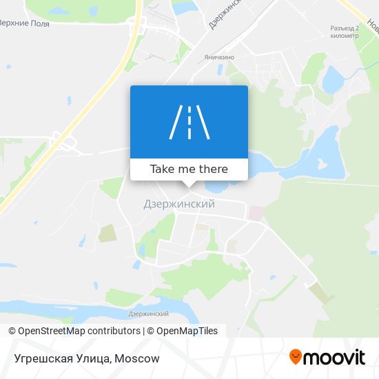 Угрешская Улица map