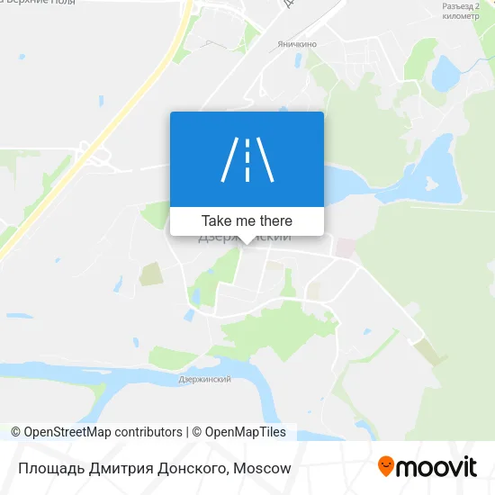 Площадь Дмитрия Донского map