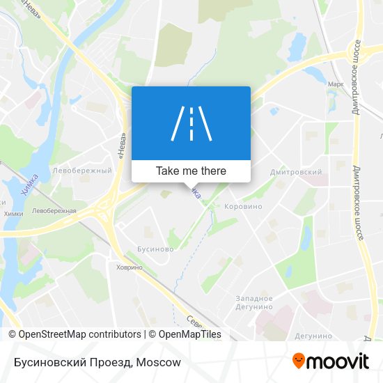 Бусиновский Проезд map