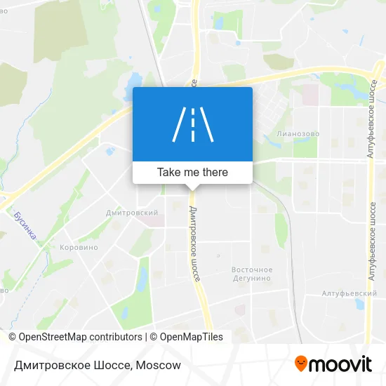 Дмитровское Шоссе map