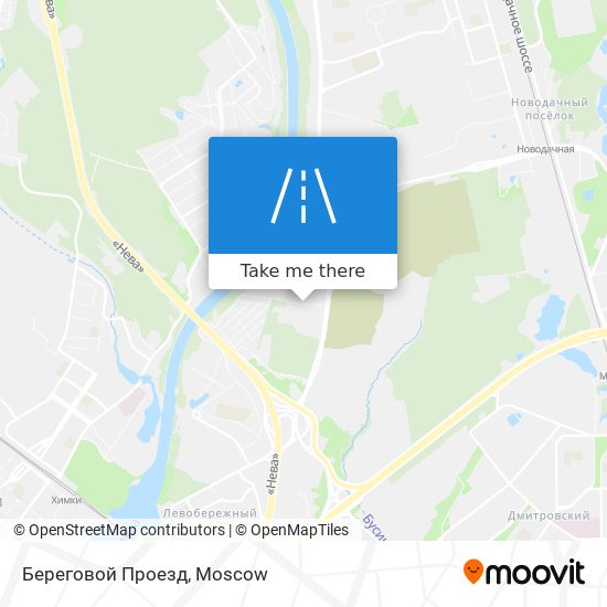 Береговой Проезд map