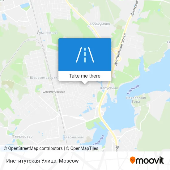 Институтская Улица map