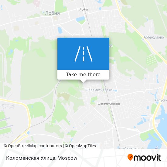 Коломенская Улица map
