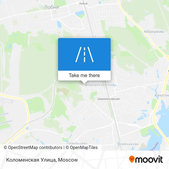 Коломенская Улица map