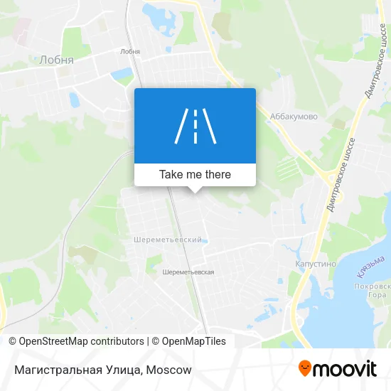 Магистральная Улица map