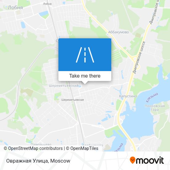 Овражная Улица map