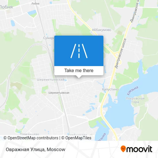 Овражная Улица map