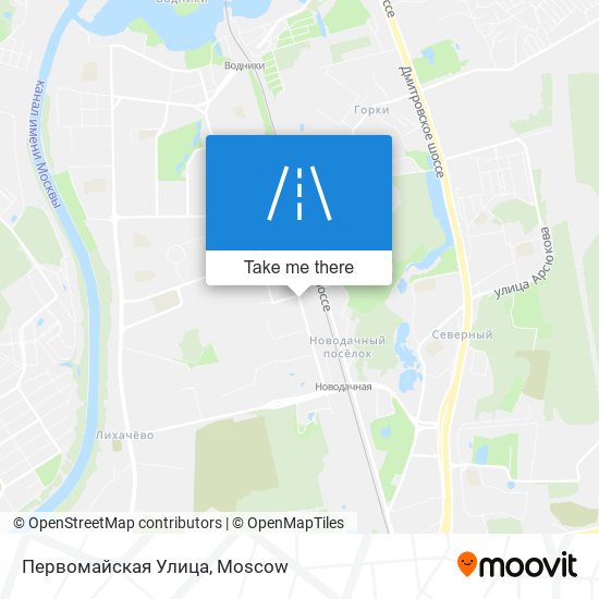 Первомайская Улица map