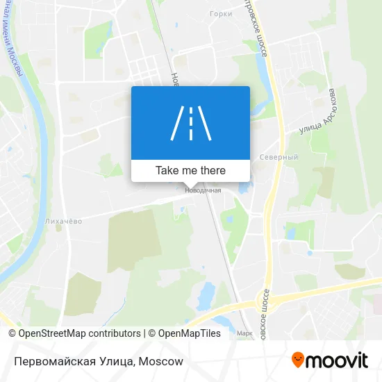 Первомайская Улица map