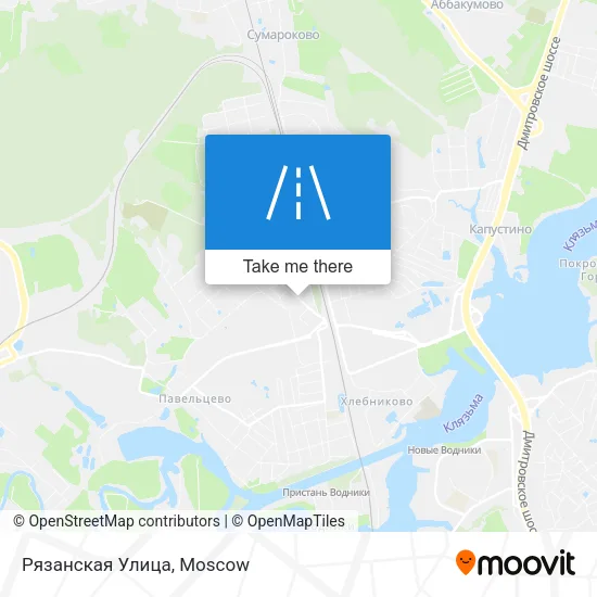 Рязанская Улица map