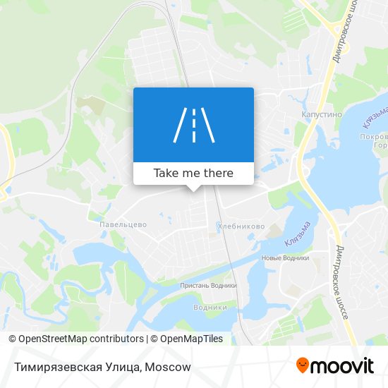 Тимирязевская Улица map
