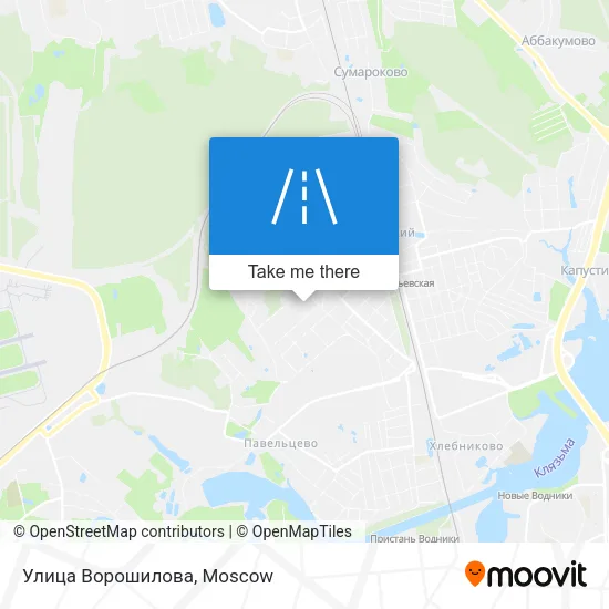 Улица Ворошилова map