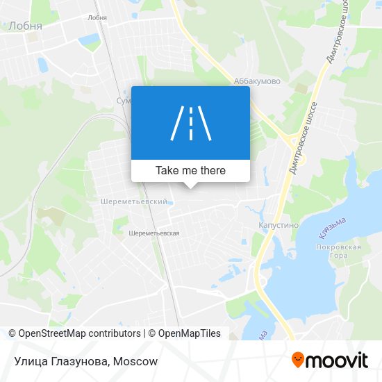 Улица Глазунова map