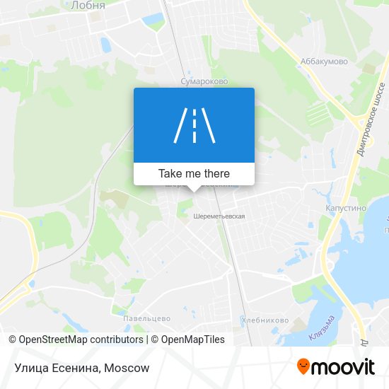 Улица Есенина map