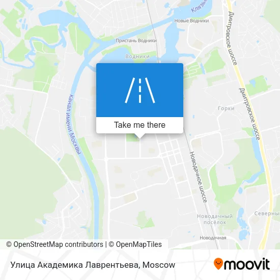 Улица Академика Лаврентьева map