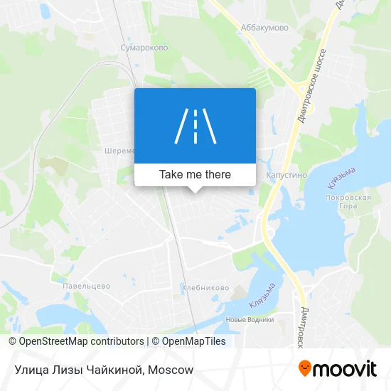 Улица Лизы Чайкиной map