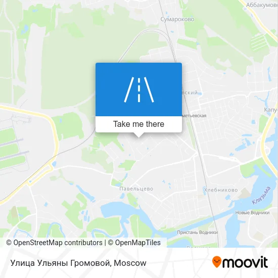 Улица Ульяны Громовой map