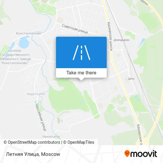 Летняя Улица map