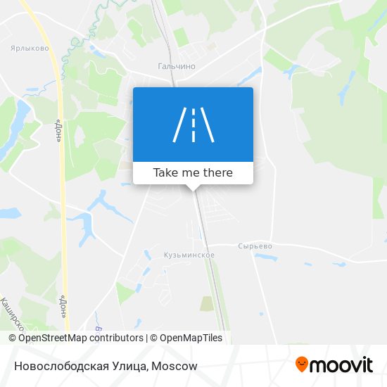 Новослободская Улица map