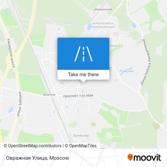 Овражная Улица map