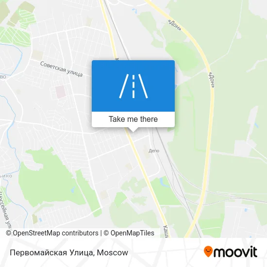 Первомайская Улица map
