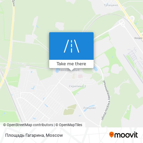 Площадь Гагарина map