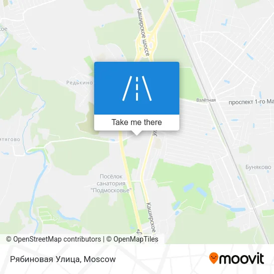 Рябиновая Улица map
