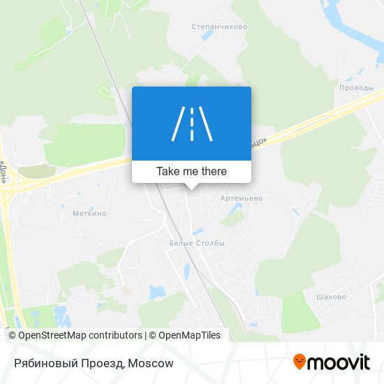 Рябиновый Проезд map