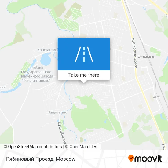 Рябиновый Проезд map