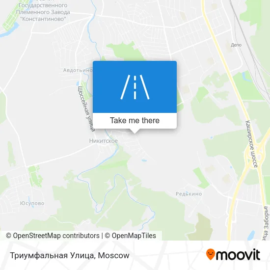 Триумфальная Улица map