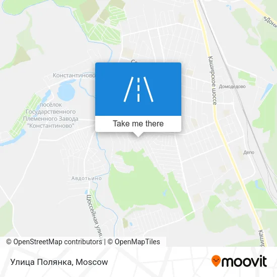 Улица Полянка map