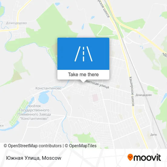 Южная Улица map