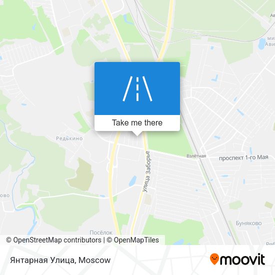 Янтарная Улица map