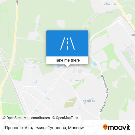 Проспект Академика Туполева map