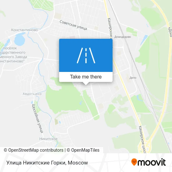 Улица Никитские Горки map